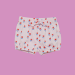 2pcs short en jersey(blanc-Rose )