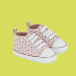 Baskette haute en toile rose