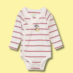 Ensemble 3pcs grenouillère Mikey blanc motif rouge (2)