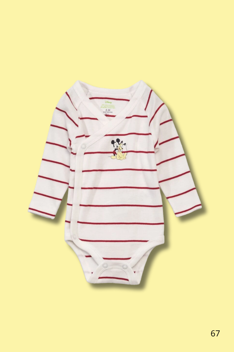 Ensemble 3pcs grenouillère Mikey blanc motif rouge1 Ensemble-3pcs-grenouillere-Mikey-blanc-motif-rouge