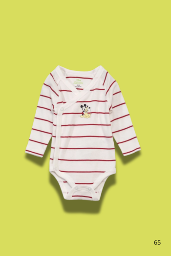 Ensemble-3pcs-grenouillere-Mikey-blanc-motif-rouge