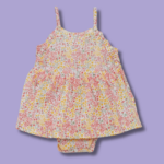 Ensemble robe body à motif multicolore