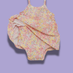 Ensemble robe body à motif multicolore