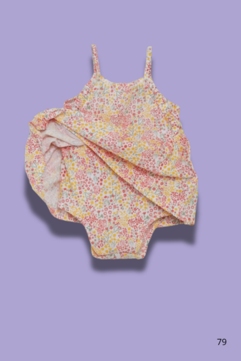 Ensemble robe body à motif multicolore