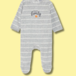 Pyjama-dors bien en velour » Gris Chat12