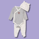 Ensemble 3pcs grenouillère Minnie-Noir-Blanc (2)