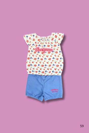 Ensemble-Fraise-et-Fruite-pour-Fille-short-t-shirt-rose-bleu.png