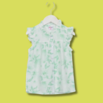 Chemisier vert écru