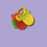 Jouet de dentition en forme (Macarons bleu) S