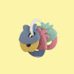 Jouet de dentition en forme (Macarons bleu) S