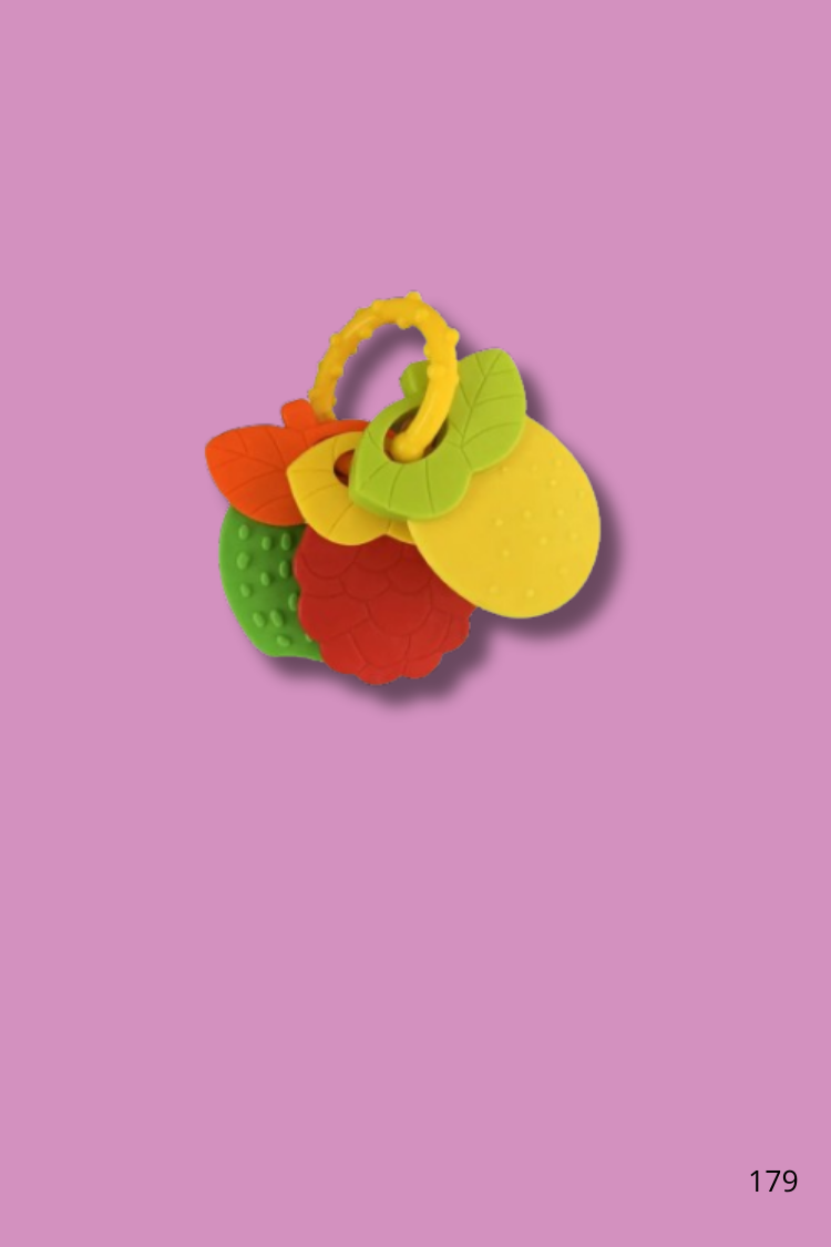 Jouet de dentition pour bb en forme de fruit.Multifruit_ X (2) Jouet de dentition en forme