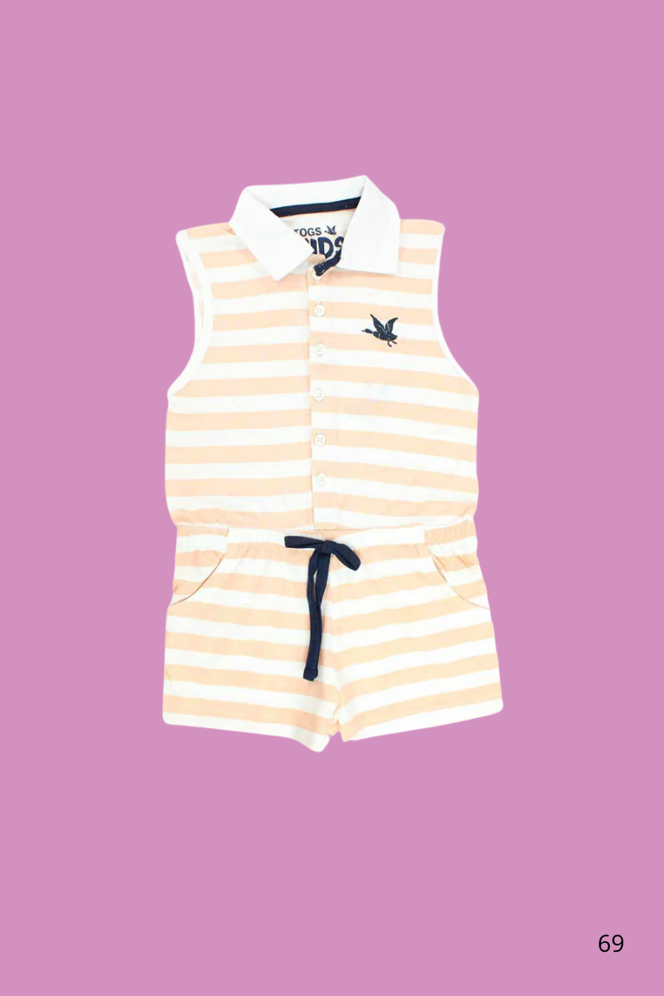 Combinaison sans manche beige-blanc Ensemble-2-pieces-Chemise-sans-manches-bleu-clair-Short-bleu