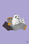_Lot de 5 chaussettes fantaisie – Gris