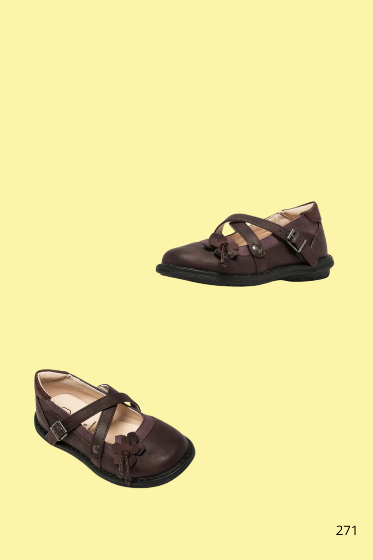 Barbies bordeaux chaussures pour bébé fille