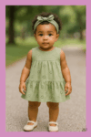 Robe Bébé, Vert Pastel 1:3 M1