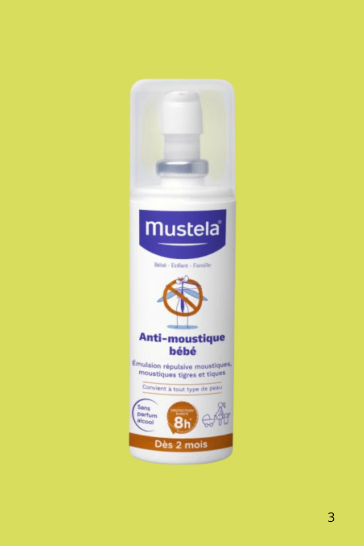 Mustela Anti-Moustique Bébé 100 ml – Émulsion répulsive dès 2 mois (1)